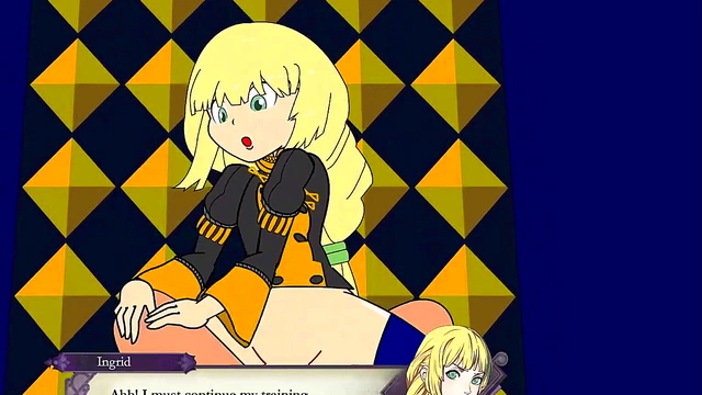 Blonde Anime Beauty Ingrid Rides Dick Hard For Vaginal Fun & Anal Delight