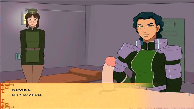 Korra's Big Butt Punishes Hard Dick Before Hairy Pussy Tease in Anime Parody