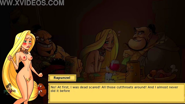 Threesome Fun With Hairy Anime Princesses – Blond Slut Repunzel Spitroasts for Orgasmic Cumsshots