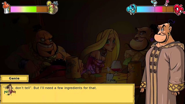 Threesome Fun With Hairy Anime Princesses – Blond Slut Repunzel Spitroasts for Orgasmic Cumsshots