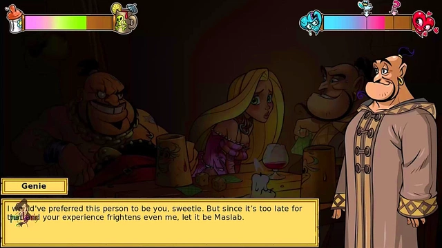 Threesome Fun With Hairy Anime Princesses – Blond Slut Repunzel Spitroasts for Orgasmic Cumsshots