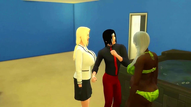 Sunade’s Anime Threesome Turned Intense Anal Session With Cum Inside