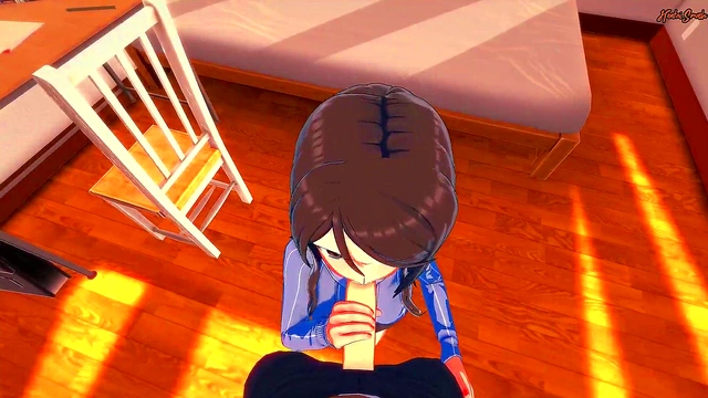 Cute Mika Gets Facial Before Doggy Style Creampie in Girls Und Panzer Hentai