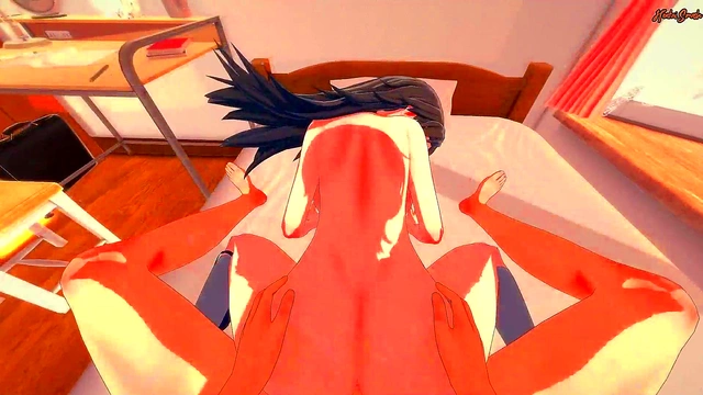 Cute Mika Gets Facial Before Doggy Style Creampie in Girls Und Panzer Hentai