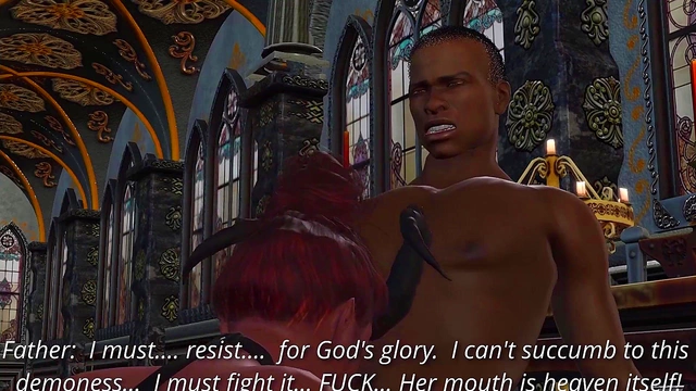 Succubus Slut With Big Tits And Ass Tempts In Hardcore Interracial Fantasy Roleplay