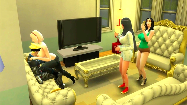 Hinata, Sakura & Sarada Seduce Boruto for Hardcore Anal Fun & Milk Fest