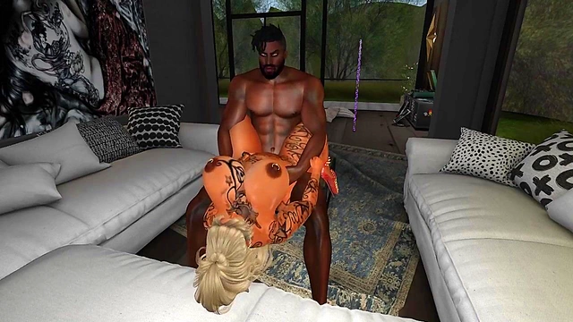 Blonde Milf Cartoon Cougars Enjoy Big Black Dicks for Anal Orgasms & Cumshots