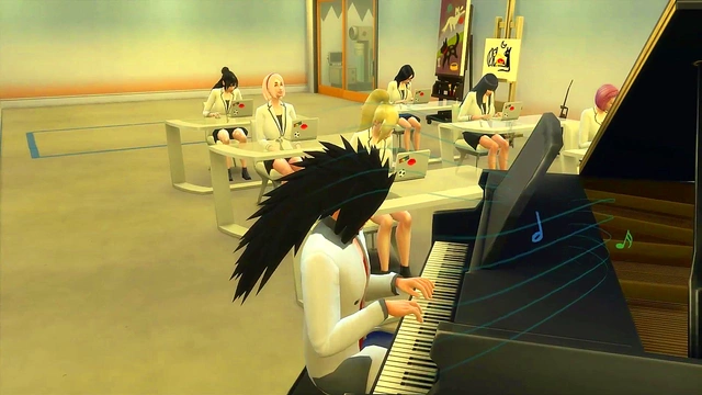 Madara Catches Student Watching Porn, Turns It Into A Hot Threesome Anal Session