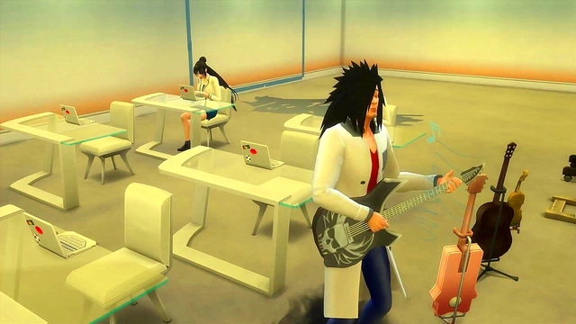 Madara Catches Student Watching Porn, Turns It Into A Hot Threesome Anal Session