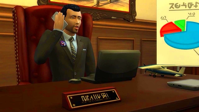 3D Anime Girl Boss Gets Pleasured With Big Cock In Romantic Sims Sex Scene