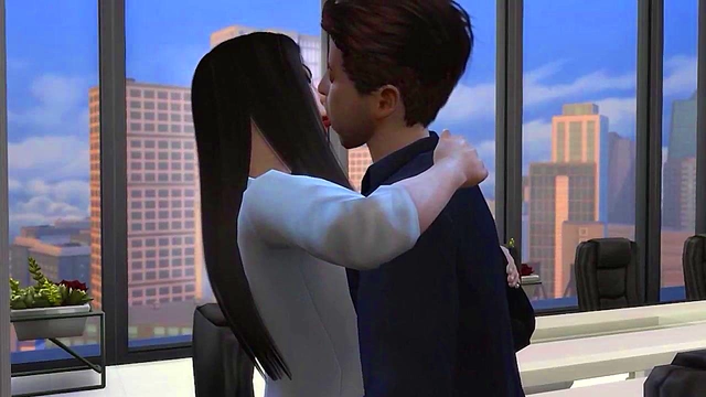 3D Anime Girl Boss Gets Pleasured With Big Cock In Romantic Sims Sex Scene