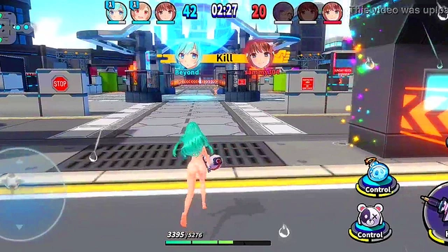 Horny Hentai Babe Cums Hard While Gaming On Nutaku EroLabs AppGame