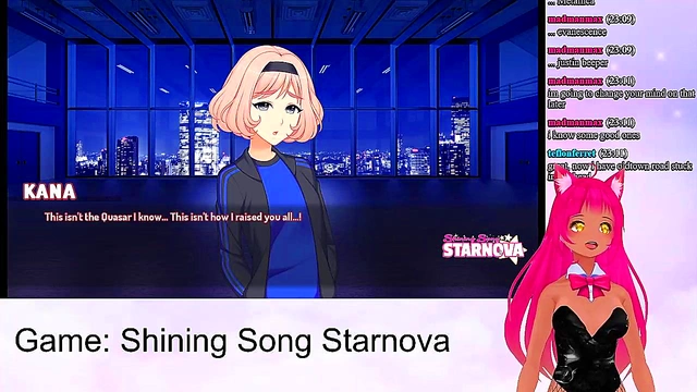 Lewd VTuber Neko Enjoys Intense Anime Sex Scenes in Shining Song Starnova