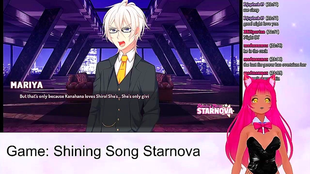 Lewd VTuber Neko Enjoys Intense Anime Sex Scenes in Shining Song Starnova
