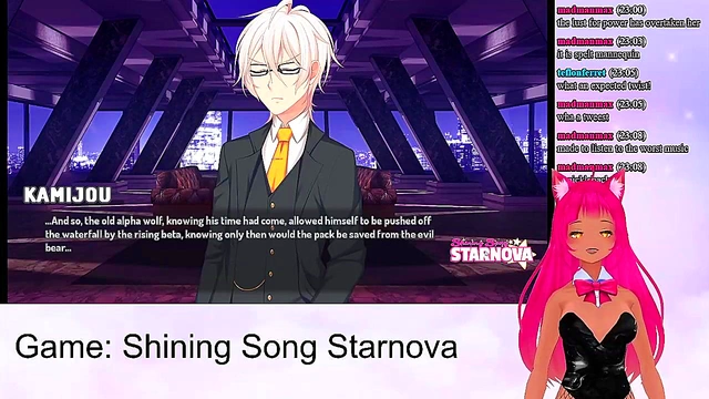 Lewd VTuber Neko Enjoys Intense Anime Sex Scenes in Shining Song Starnova