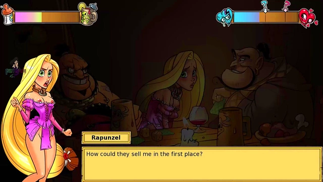 Sexy Blonde Repunzel Takes Dick in Hentai Anime Adventure