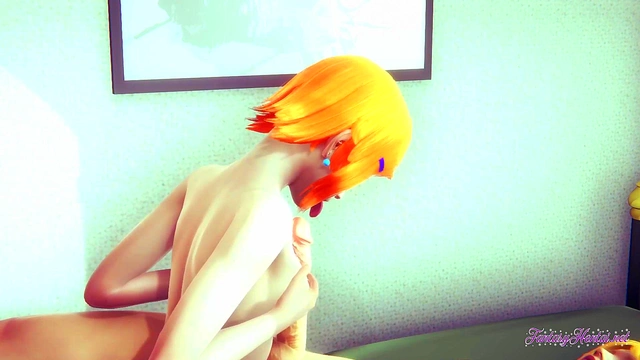 Gwen Tennyson Gives Seductive Boobjob & Rides Blonde Boy for Creampie Finish