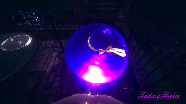 Mona from Genshin Impact Gets Hardcore Rainy Day Blowjob & Creampie Anime Action