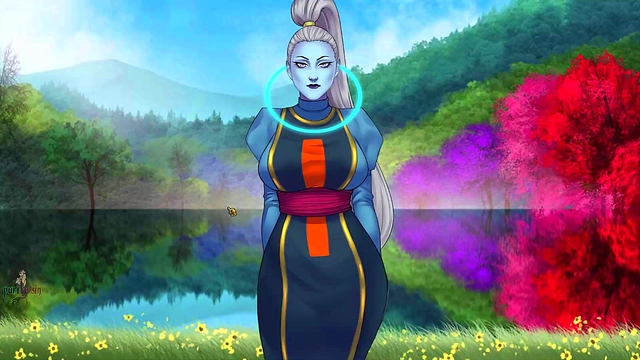 Hot Anime Titans Bulma & Chichi Seduce Big-Cock Alien With Handjobs & Titfucking