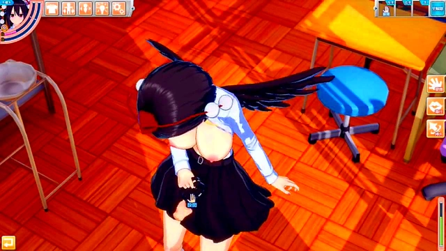 Big-Breasted Aya Shameimaru Rides Cock in Erotic Touhou 3D Hentai Scene