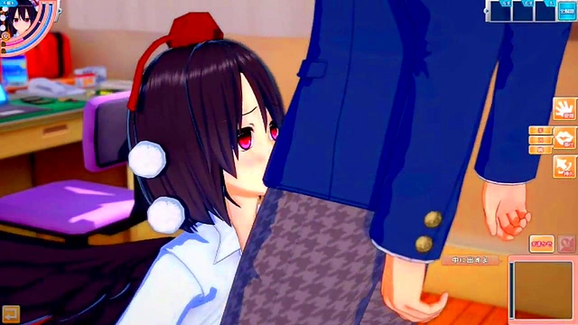 Big-Breasted Aya Shameimaru Rides Cock in Erotic Touhou 3D Hentai Scene