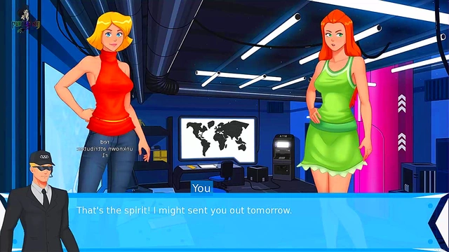 Blonde & Redhead College Spies Toy Each Other in Anime Adventure