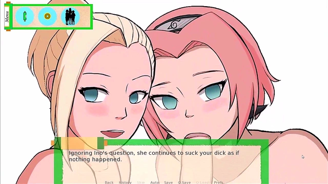 Naruto Anime Sluts Sakura & Hinata Seduce You in Steamy Eroge Action