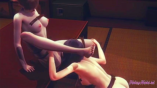 Sasha & Annie’s Uncensored 3D Hentai Boobjob & Lesbian Creampie Compilation