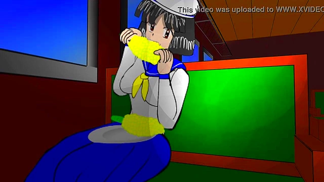 Hentai Sailor Princess Gets Trained On Train For Steamy Action