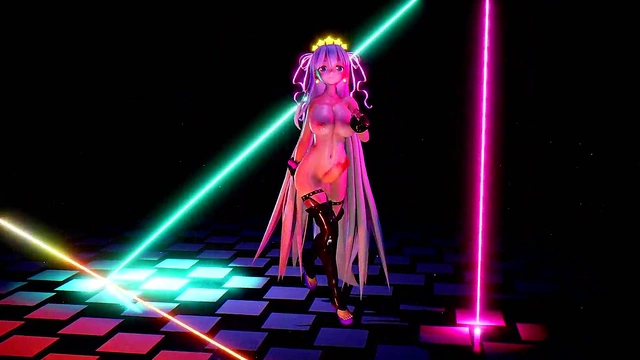 Big-Titted Futa Fate Dances Seductively With Massive Cock In MMD Anime Style