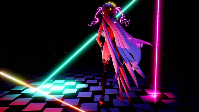 Big-Titted Futa Fate Dances Seductively With Massive Cock In MMD Anime Style