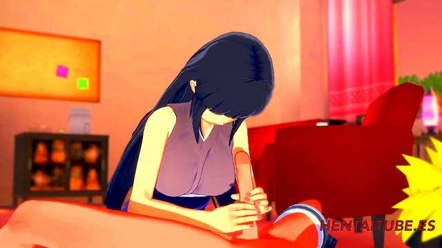 Hinata Gives Naruto A Hot Handjob, Boobjob & PussyFuck With Creampie Finish