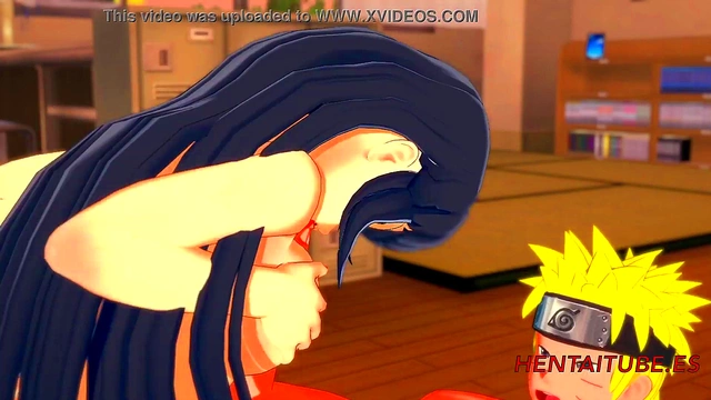Hinata Gives Naruto A Hot Handjob, Boobjob & PussyFuck With Creampie Finish