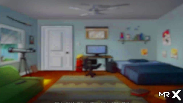 Lovely Teen Anime Girl Rocks Out While Gaming In Summertime SagaAdventure