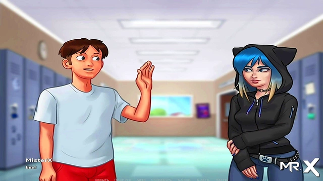 Teen Anime Chick Rewards Stud With Sweet Summertime Saga Action