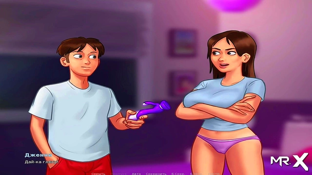 Teen Anime Chick From Summertime Saga Gets Her First Taste Of Dick