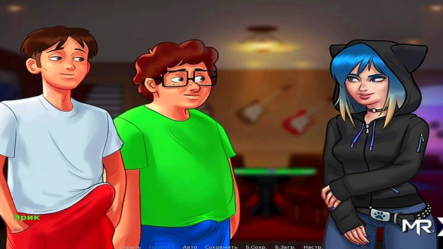 Teen Anime Couple Gets Wild at Summertime Saga Karaoke Party