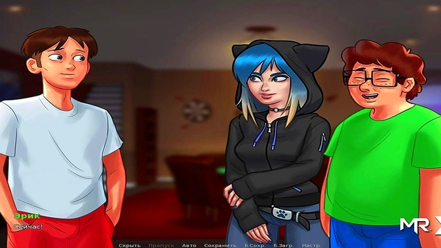 Teen Anime Couple Gets Wild at Summertime Saga Karaoke Party