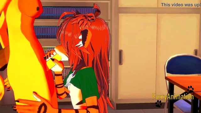 Dog Futa & TigerGirl Suck Dick Before Wild 3D Hentai Creampie Action