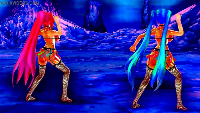 Erotic Anime Dancers Perform Seductive Moves & Sing In steamy MMD R18 Scene