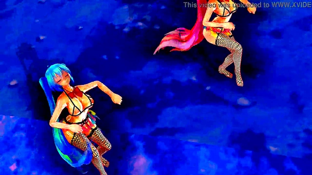 Erotic Anime Dancers Perform Seductive Moves & Sing In steamy MMD R18 Scene