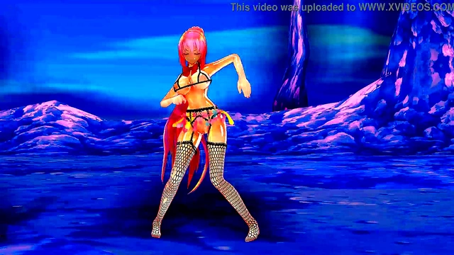 Erotic Anime Dancers Perform Seductive Moves & Sing In steamy MMD R18 Scene