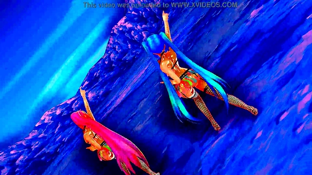 Erotic Anime Dancers Perform Seductive Moves & Sing In steamy MMD R18 Scene