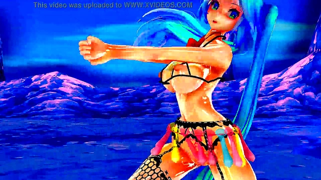 Erotic Anime Dancers Perform Seductive Moves & Sing In steamy MMD R18 Scene