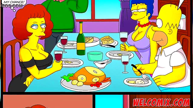 Horny Neighbors Swap Wives for Cuckold Fun in Simpsons Style Hentai