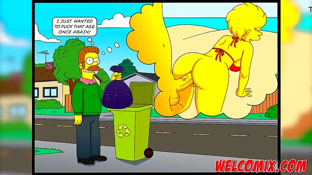 Horny Neighbors Swap Wives for Cuckold Fun in Simpsons Style Hentai