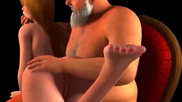 Naughty Blonde Gets Spanked & Fucked By Santa Claus In 3D Hentai Christmas Fun