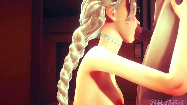 POV – Elsa Sucks Dick & Fucks Hard for Disney Princess Creampie Action