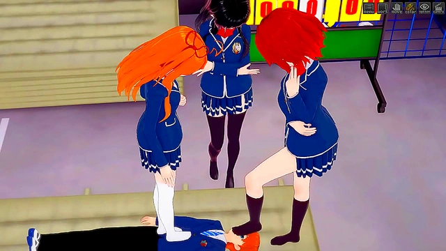 Mean Anime Girls Dominate With Pussy-Licking, Rimming & Foot-Fetish Fun