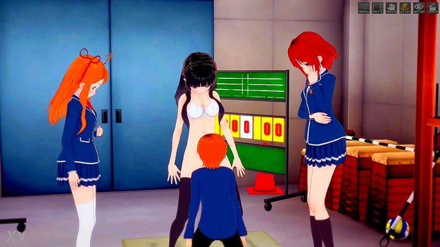 Mean Anime Girls Dominate With Pussy-Licking, Rimming & Foot-Fetish Fun